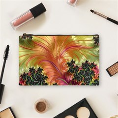 Fractal Feather Artwork Art Cosmetic Bag (medium) by Pakrebo