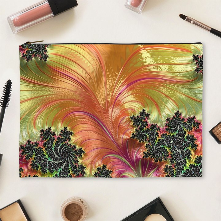 Fractal Feather Artwork Art Cosmetic Bag (XL)