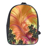 Fractal Feather Artwork Art School Bag (Large) Front