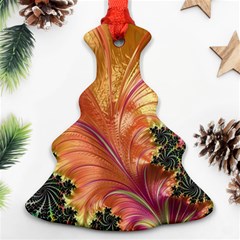 Fractal Feather Artwork Art Christmas Tree Ornament (two Sides)