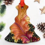 Fractal Feather Artwork Art Christmas Tree Ornament (Two Sides) Front