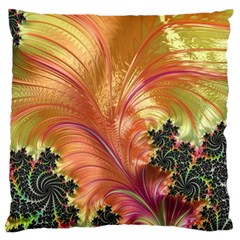 Fractal Feather Artwork Art Standard Flano Cushion Case (two Sides) by Pakrebo