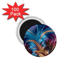 Fractal Art Artwork Psychedelic 1 75  Magnets (100 Pack)  by Pakrebo