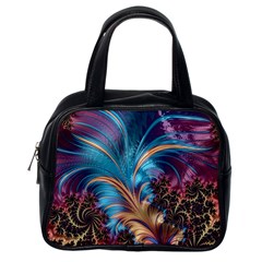 Fractal Art Artwork Psychedelic Classic Handbag (one Side) by Pakrebo