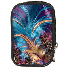 Fractal Art Artwork Psychedelic Compact Camera Leather Case by Pakrebo