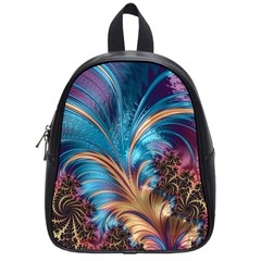 Fractal Art Artwork Psychedelic School Bag (small) by Pakrebo