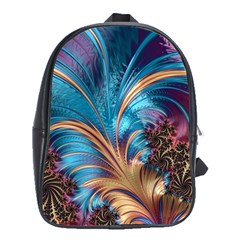 Fractal Art Artwork Psychedelic School Bag (xl) by Pakrebo