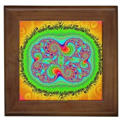 Fractal Art Design Fantasy Light Framed Tiles by Pakrebo