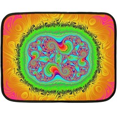 Fractal Art Design Fantasy Light Double Sided Fleece Blanket (mini)  by Pakrebo