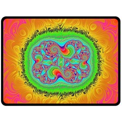 Fractal Art Design Fantasy Light Fleece Blanket (large)  by Pakrebo