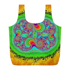 Fractal Art Design Fantasy Light Full Print Recycle Bag (l) by Pakrebo