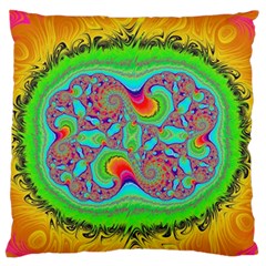 Fractal Art Design Fantasy Light Standard Flano Cushion Case (one Side) by Pakrebo