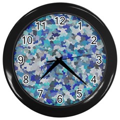 Winter Wall Clock (black) by artifiart