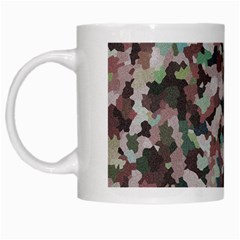 Gray Facets White Mugs by artifiart