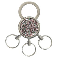 Gray Facets 3-ring Key Chains by artifiart