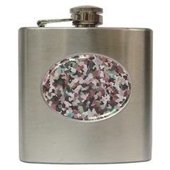 Gray Facets Hip Flask (6 Oz) by artifiart