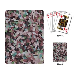 Gray Facets Playing Cards Single Design