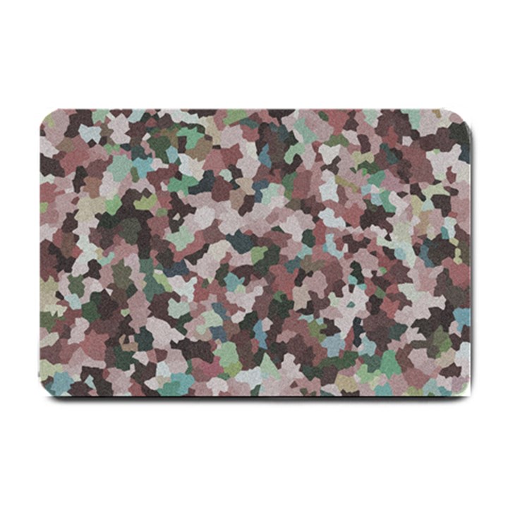 Gray facets Small Doormat 