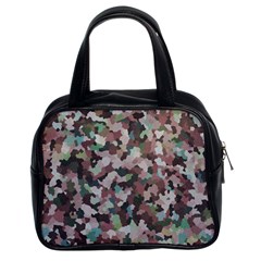 Gray Facets Classic Handbag (two Sides) by artifiart