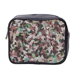 Gray Facets Mini Toiletries Bag (two Sides) by artifiart