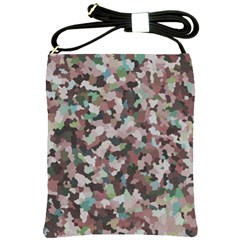 Gray Facets Shoulder Sling Bag by artifiart