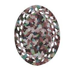 Gray Facets Ornament (oval Filigree)