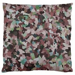 Gray Facets Large Cushion Case (two Sides) by artifiart