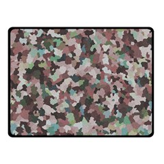 Gray Facets Double Sided Fleece Blanket (small) 