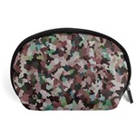 Gray facets Accessory Pouch (Large) Front