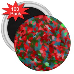 Redness 3  Magnets (100 Pack) by artifiart