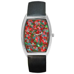 Redness Barrel Style Metal Watch by artifiart