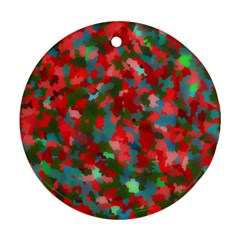 Redness Round Ornament (two Sides) by artifiart