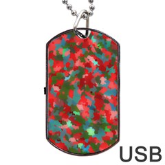 Redness Dog Tag Usb Flash (two Sides) by artifiart