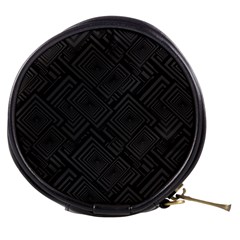 Diagonal Square Black Background Mini Makeup Bag by Pakrebo