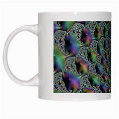 Fractal Rainbow Art Artwork Design White Mugs by Pakrebo