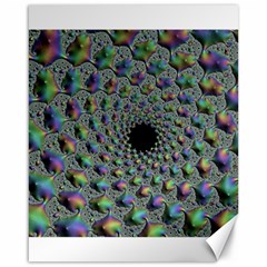 Fractal Rainbow Art Artwork Design Canvas 16  X 20  by Pakrebo