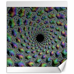 Fractal Rainbow Art Artwork Design Canvas 20  X 24  by Pakrebo