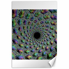 Fractal Rainbow Art Artwork Design Canvas 20  X 30  by Pakrebo