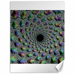 Fractal Rainbow Art Artwork Design Canvas 36  X 48  by Pakrebo