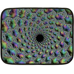 Fractal Rainbow Art Artwork Design Fleece Blanket (mini) by Pakrebo