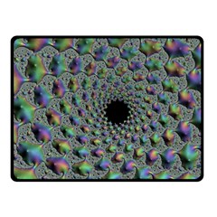 Fractal Rainbow Art Artwork Design Fleece Blanket (small) by Pakrebo