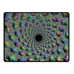 Fractal Rainbow Art Artwork Design Double Sided Fleece Blanket (small)  by Pakrebo