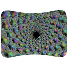 Fractal Rainbow Art Artwork Design Velour Seat Head Rest Cushion by Pakrebo