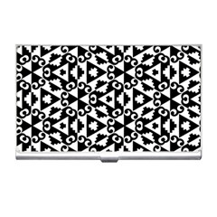 Geometric Tile Background Business Card Holder