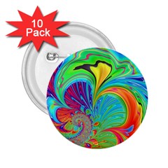 Fractal Art Psychedelic Fantasy 2 25  Buttons (10 Pack)  by Pakrebo