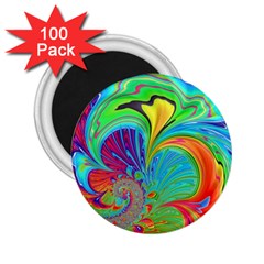 Fractal Art Psychedelic Fantasy 2 25  Magnets (100 Pack)  by Pakrebo