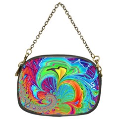 Fractal Art Psychedelic Fantasy Chain Purse (one Side) by Pakrebo