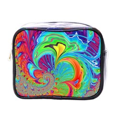 Fractal Art Psychedelic Fantasy Mini Toiletries Bag (one Side) by Pakrebo