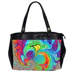 Fractal Art Psychedelic Fantasy Oversize Office Handbag (2 Sides) Front