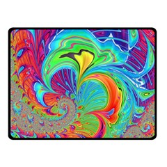 Fractal Art Psychedelic Fantasy Double Sided Fleece Blanket (small)  by Pakrebo